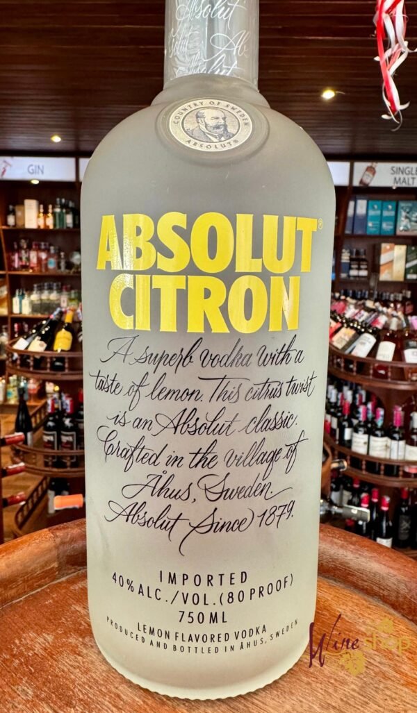 Absolut Citron Vodka – 750ml - Image 2
